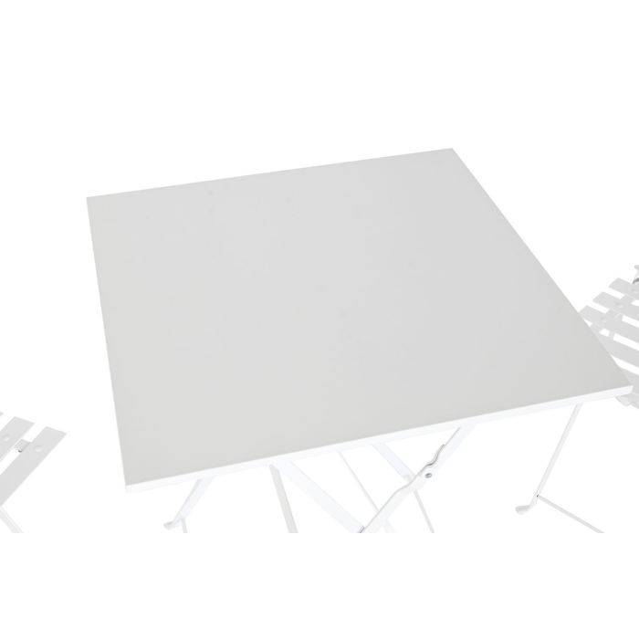 Mesa Terraza Y Jardin DKD Home Decor Blanco 60 x 71 x 60 cm Set de 3 2 Mesa Terraza Y Jardin DKD Home Decor Blanco 60 x 71 x 60 cm Set de 3 2