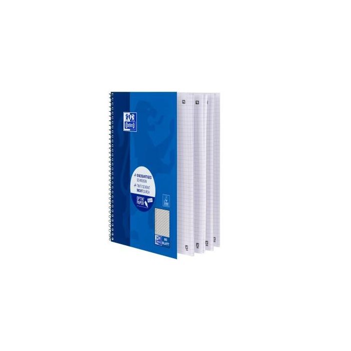 Oxford Collegeblock A5+ 80 Blatt kariert Rand Links 4