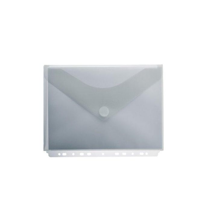 Dosier Sobre Office Box Fuelle Pp Velcro A4+ Multitaladro Cristal 10 unidades