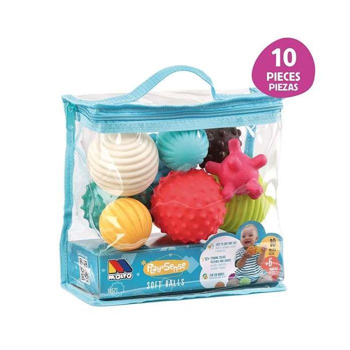 Molto Bolsa Pelotas Sensoriales 10 Piezas Edad Mínima Recomendada 6 Meses 2
