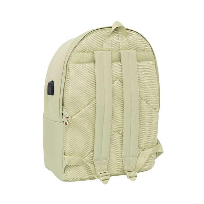 Mochila doble para portatil 15,6"+usb el ganso basics "beige" 31x44x18 cm 1 Mochila doble para portatil 15,6"+usb el ganso basics "beige" 31x44x18 cm 1