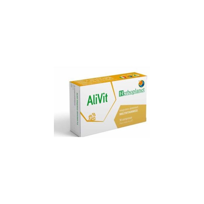 HERBOPLANET Multivitamínico Alivit 30 Comprimidos - Complemento Alimenticio para Carencia de Vitaminas