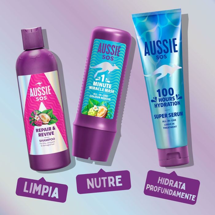 Mascarilla Capilar Aussie SOS 1 MINUTE 250 ml 1 Mascarilla Capilar Aussie SOS 1 MINUTE 250 ml 1