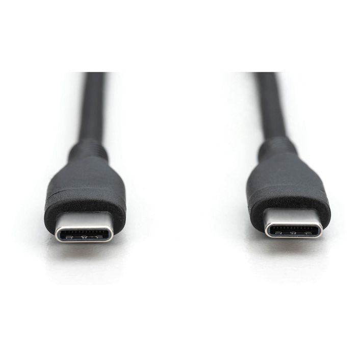 Digitus Cable USB-C Silicona 2.0, Conector Recto a Recto, 0.5m, Negro 0 Digitus Cable USB-C Silicona 2.0, Conector Recto a Recto, 0.5m, Negro 0
