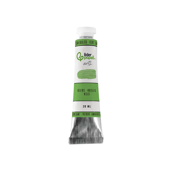 Liderpapel Pintura al Óleo Tubo 20 ml Verde Esmeralda 1