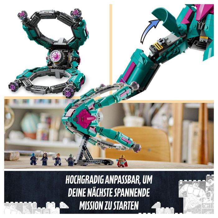 LEGO 76255 Nave de los Nuevos Guardianes Marvel Super Heroes Juego Construcción 1108 Piezas 10+ Años