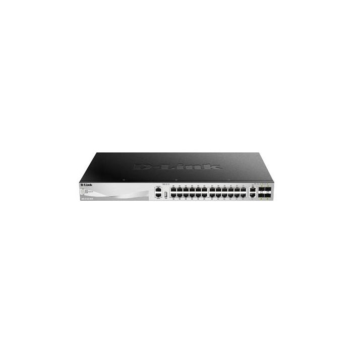 D-Link Switch DGS-3130-30S, 30 Puertos, Gestionado, L3, 10G Ethernet, SFP/SFP+, Apilable, Gris