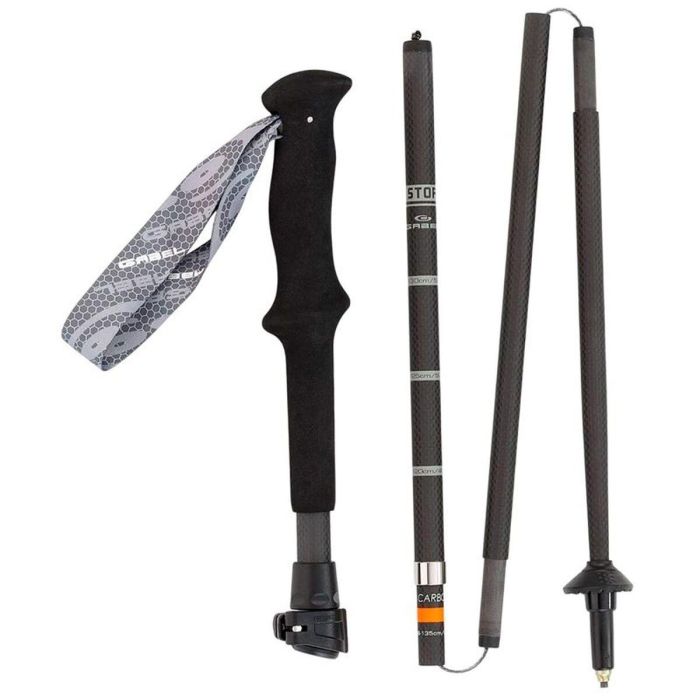 Bastón Trekking Gabel Ibex Carbon XTS Negro 105 cm 120 cm (2 Unidades) 1 Bastón Trekking Gabel Ibex Carbon XTS Negro 105 cm 120 cm (2 Unidades) 1