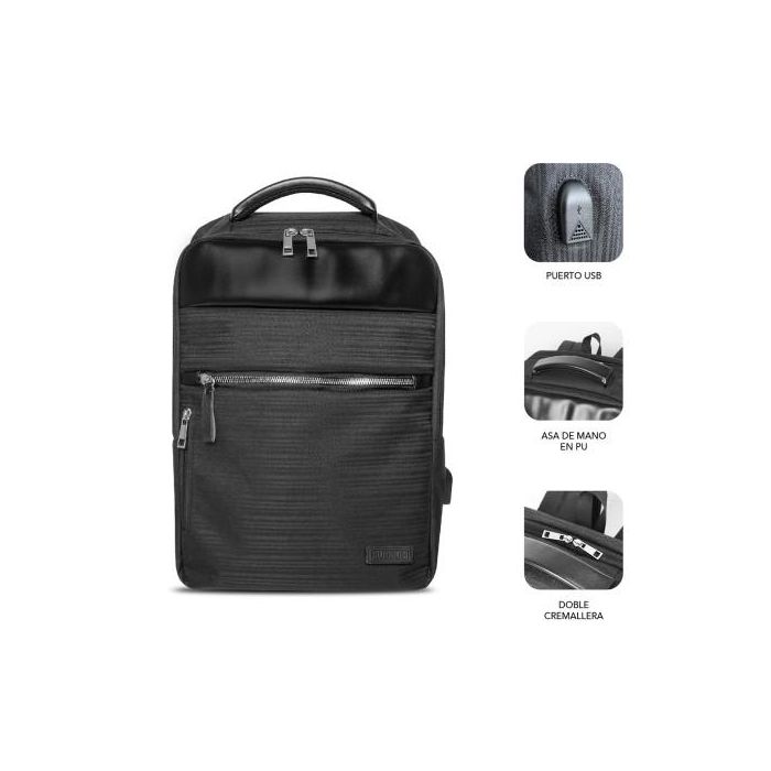SUBBLIM Mochila Business V2 AP Backpack 16" Black 1 SUBBLIM Mochila Business V2 AP Backpack 16" Black 1