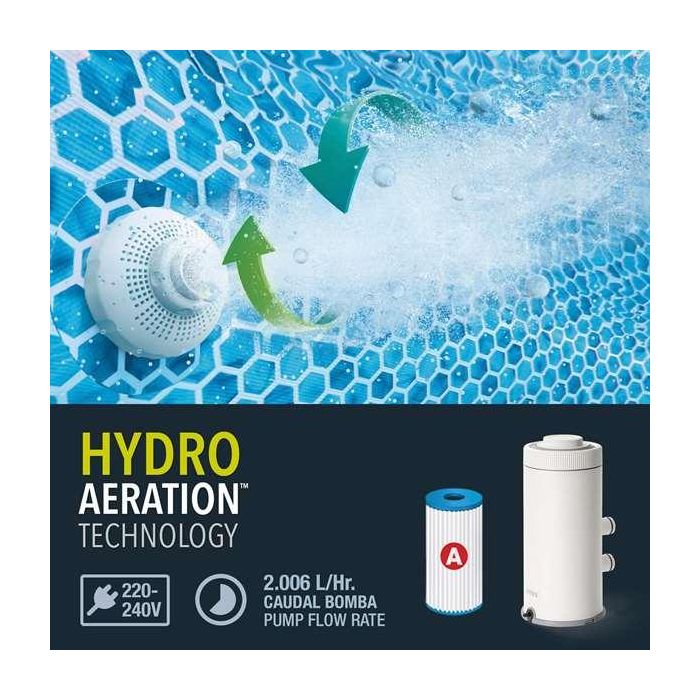 Intex Piscina Prism Frame Rectangular 400x200x122cm con Bomba de Filtro 5