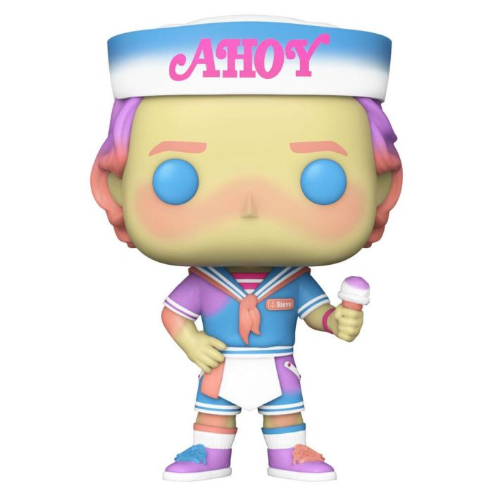 Funko Pop Tv: Stranger Things - Steve con uniforme de Scoops Ahoy, figura de vinilo 10.5 cm 1