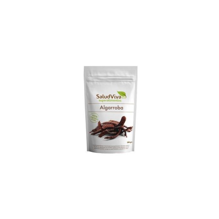 SALUD VIVA Algarroba en Polvo 250g Eco, Sin Gluten, Sin Azúcar, Vegana. Alto Contenido en Fibra