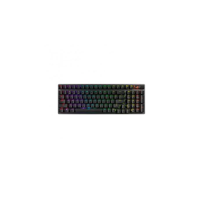 Asus TECLADO STRIX SCOPE II 96 WIRELESS - 90MP037A-BKSA00 - Interruptores mecánicos ROG NX, Conexión trimodal, Español, Negro 1