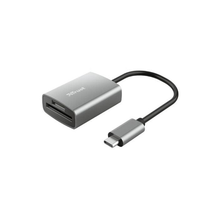 Trust 24136 Lector de Tarjetas Externo Dalyx USB-C 3.2 Gen 1 Rápido Compacto para SD/microSD hasta 104MB/s Aluminio PC Portátil Trust 24136 Lector de Tarjetas Externo Dalyx USB-C 3.2 Gen 1 Rápido Compacto para SD/microSD hasta 104MB/s Aluminio PC Portátil