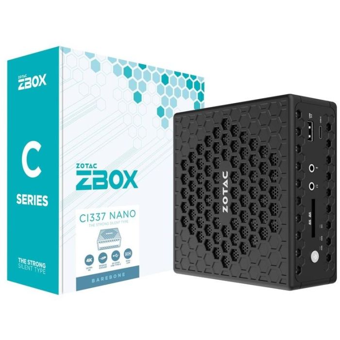 Zotac ZBOX CI337 NANO Mini-PC Barebone Intel N100, 1x DDR5 SODIMM, SATA, M.2 6