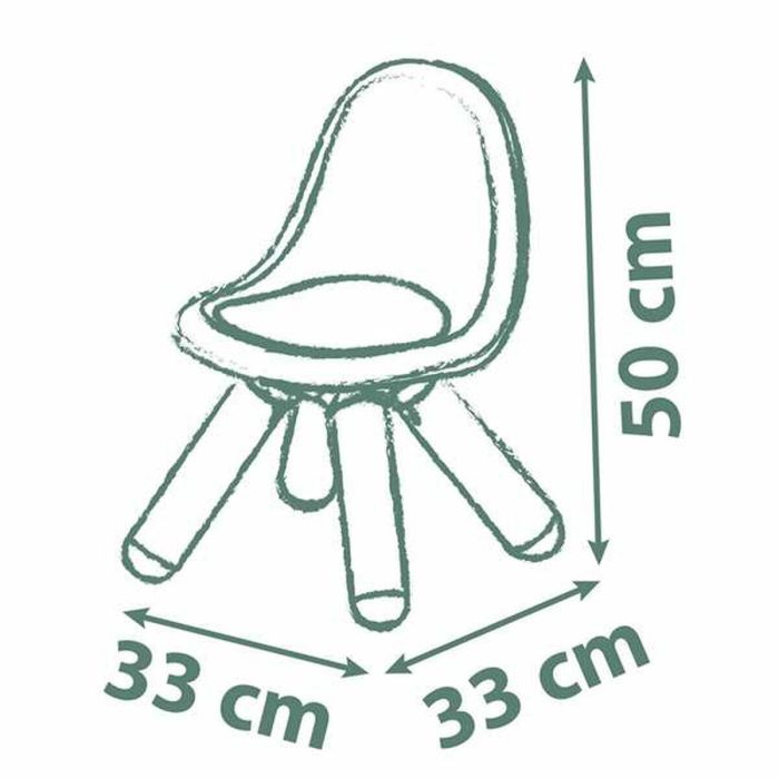 SMOBY - Silla verde para niños SMOBY Life 2 SMOBY - Silla verde para niños SMOBY Life 2