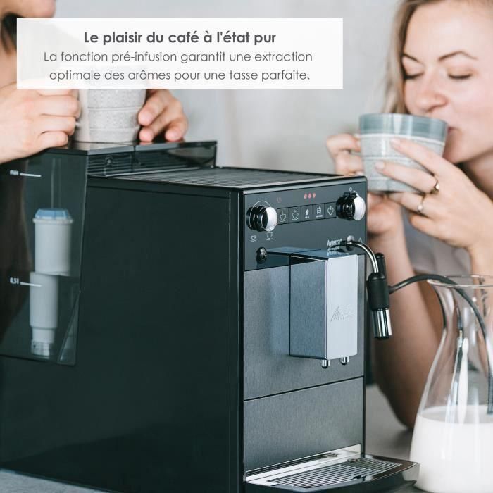 Cafetera - MELITTA - Avanza F270-100 - Depósito de agua de 1,5 L - Depósito de granos de 250 g - 1450 W - Gris titanio 3 Cafetera - MELITTA - Avanza F270-100 - Depósito de agua de 1,5 L - Depósito de granos de 250 g - 1450 W - Gris titanio 3
