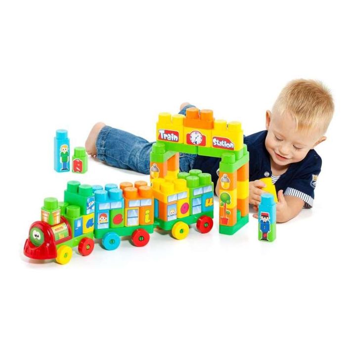 Juego construccion tren 70 piezas con numeros y letras 5 Juego construccion tren 70 piezas con numeros y letras 5