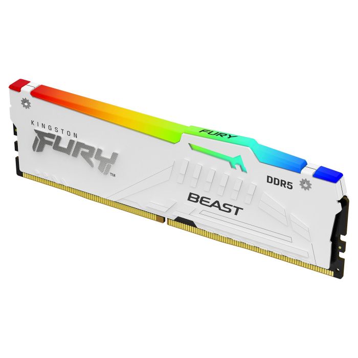 Kingston FURY Beast 64GB DDR5 5200MT/s CL40 Kit de 2 Blanco RGB XMP 1