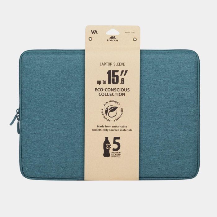 Rivacase 7705AQUA Funda Suzuka Portátil 15.6 Pulgadas, Poliéster RPET Ecológico, Protectora y Elegante 6 Rivacase 7705AQUA Funda Suzuka Portátil 15.6 Pulgadas, Poliéster RPET Ecológico, Protectora y Elegante 6