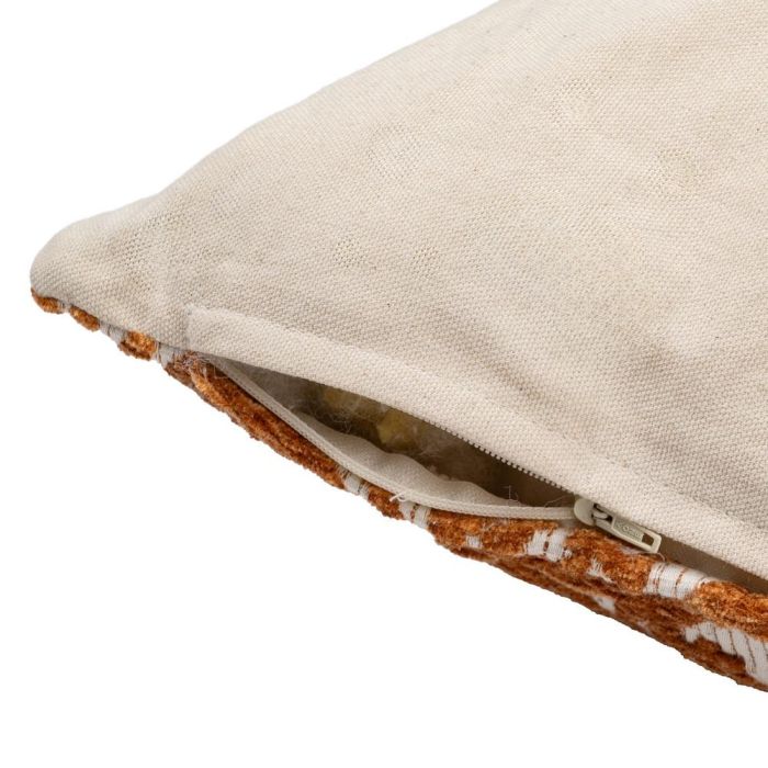 Cojín Blanco-Ocre Algodón / Poliéster 40 X 60 cm