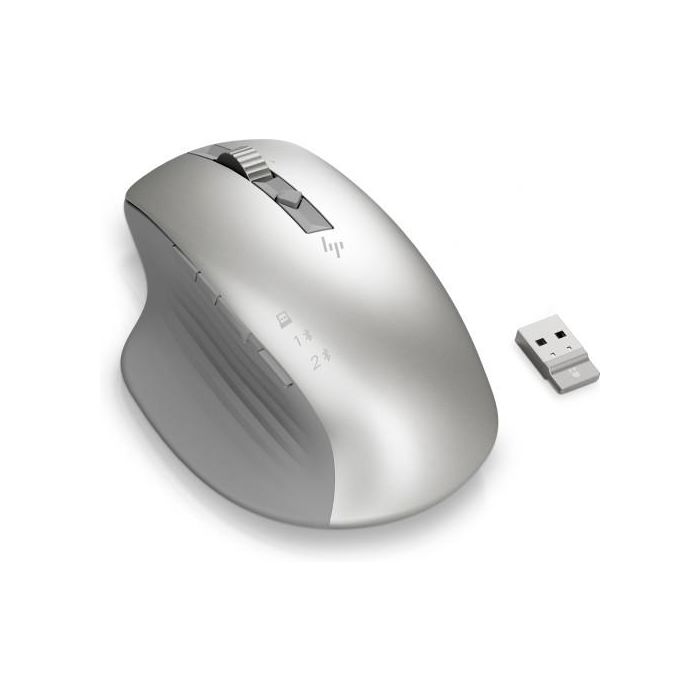 Ratón Inalámbrico HP Silver 930 Creator Plateado 4000 dpi 6 Ratón Inalámbrico HP Silver 930 Creator Plateado 4000 dpi 6