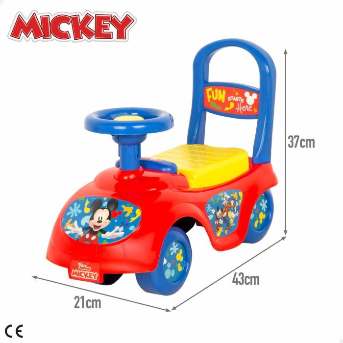 Correpasillos Mickey Mouse 43 x 37 x 21 cm (2 Unidades) 3 Correpasillos Mickey Mouse 43 x 37 x 21 cm (2 Unidades) 3