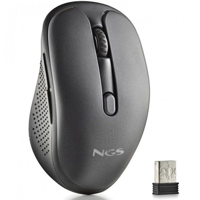 Ratón Inalámbrico NGS Evo Spook silencioso/ Batería recargable/ Hasta 1600 DPI/ Negro Ratón Inalámbrico NGS Evo Spook silencioso/ Batería recargable/ Hasta 1600 DPI/ Negro
