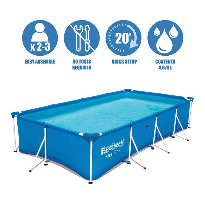 Piscina pool frame 400x211x81cm pvc bestway 56405cb 2