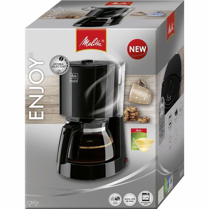 Melitta MEL4006508214501 Cafetera de filtro Enjoy II 1017-02, 1000 W, 10-15 tazas, Negra 8 Melitta MEL4006508214501 Cafetera de filtro Enjoy II 1017-02, 1000 W, 10-15 tazas, Negra 8