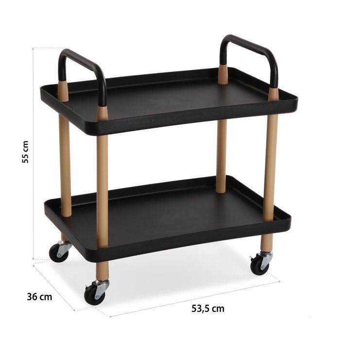 Carro 2 Baldas Black Versa 36X55CM 5 Carro 2 Baldas Black Versa 36X55CM 5