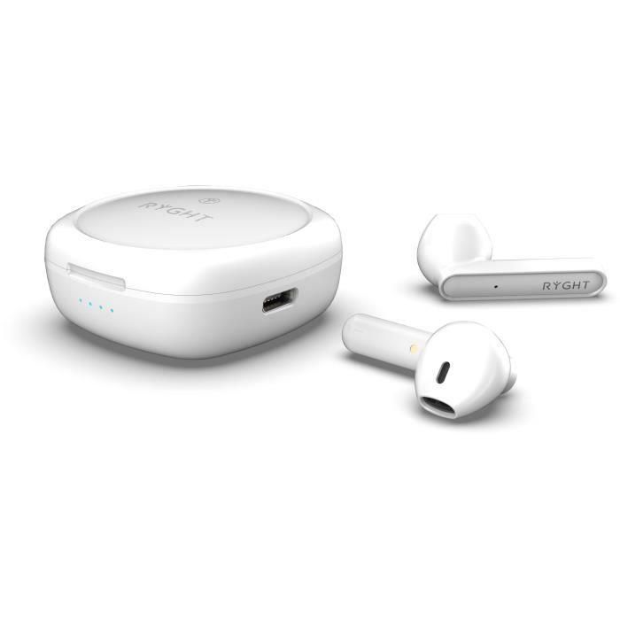 Auriculares inalámbricos Bluetooth - RYGHT - ALFA - Blanco 2