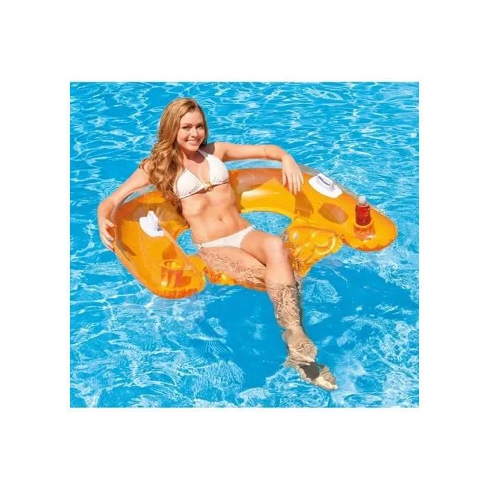 Intex Silla de piscina semi-sumergida con boya