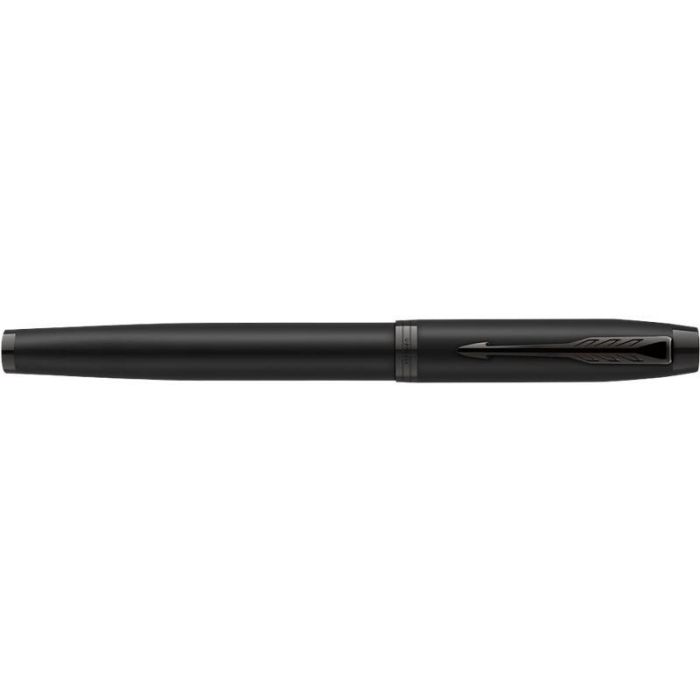 Parker Füller IM Achromatic Negro Punta Fina Azul con Clip, Acero Inoxidable, Sistema Cartucho, en Caja de Regalo 4