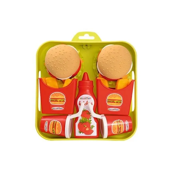 Ecoiffier Bandeja para Hamburguesas con Accesorios 19.5 cm 1