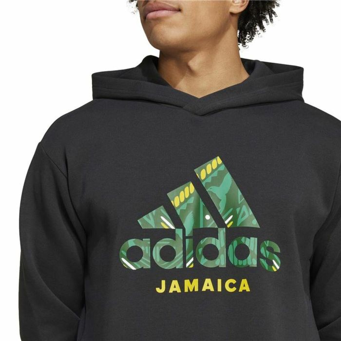 Sudadera con Capucha Hombre Adidas Jamaica Seasonal Doubleknit Negro 1 Sudadera con Capucha Hombre Adidas Jamaica Seasonal Doubleknit Negro 1