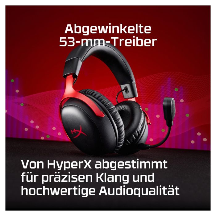 HyperX Cloud III S Wireless - Auriculares Gaming Inalámbricos con Micrófono Extraíble, Bluetooth 5.3, RF 2.4 GHz, 120h Batería, Almohadillas, Negro 10 HyperX Cloud III S Wireless - Auriculares Gaming Inalámbricos con Micrófono Extraíble, Bluetooth 5.3, RF 2.4 GHz, 120h Batería, Almohadillas, Negro 10