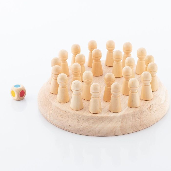 Ajedrez de Memoria de Madera Taeda InnovaGoods 26 Piezas 2