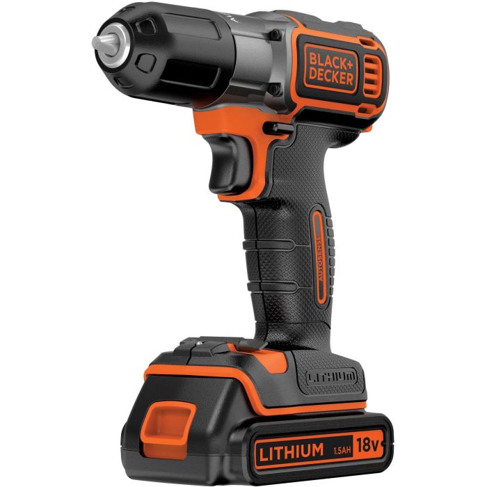 Black&Decker Akku-Bohrschr. 18V 2 x 1.5Ah Li Akku ASD18KB 2