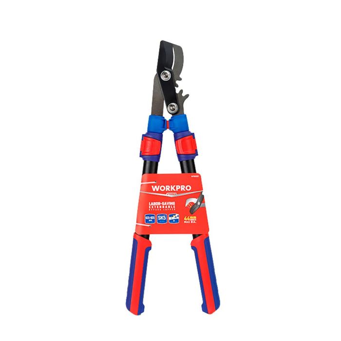 Tijeras poda dos manos bypass, extensibles 625 - 925 mm, diámetro corte máximo 44 mm, ahorro esfuerzo 1