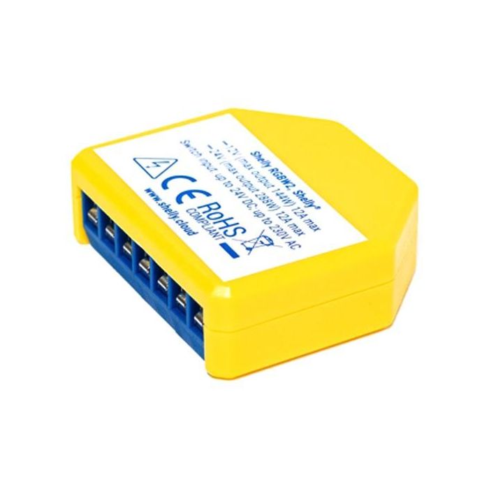 Shelly RGBW2 Controlador LED Wi-Fi Luz Inteligente Doble Pack 2 Unidades 1