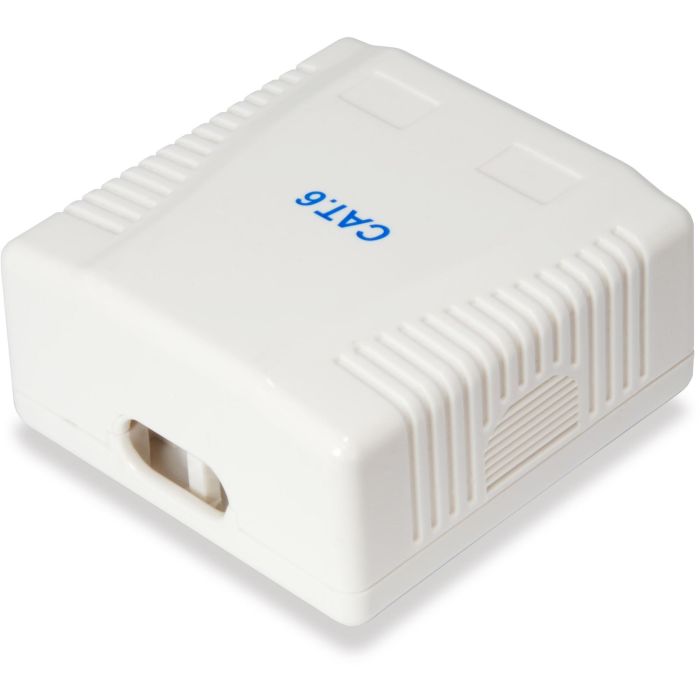 EQUIP 235214 Caja de Superficie para Red Cat6 2xRJ45 UTP RAL 9010 Blanco 5