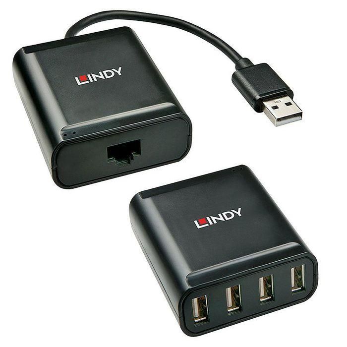 Lindy 60m 4 Port USB 2.0 Cat.6 Extender Lindy 60m 4 Port USB 2.0 Cat.6 Extender