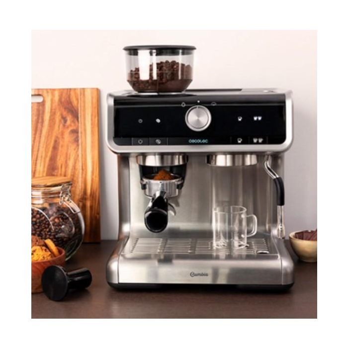 Cecotec 01589 Cafetera Express Semiautomática Power Espresso 20 Barista Cream 20 Bares Molinillo 2.5L 1 Cecotec 01589 Cafetera Express Semiautomática Power Espresso 20 Barista Cream 20 Bares Molinillo 2.5L 1