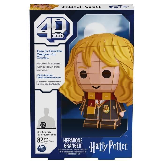 SPIN MASTER HERMIONE GRANGER estilo CHIBI 4D Construir 2 SPIN MASTER HERMIONE GRANGER estilo CHIBI 4D Construir 2