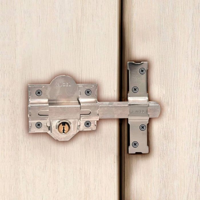Cerrojo de seguridad Micel crr09 86l/50 Acero Níquel 50 mm Sobreponer 3
