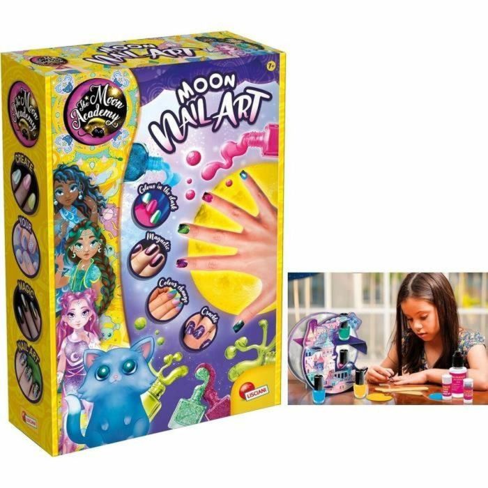 Lisciani Giochi Kit de Arte de Uñas THE MOON ACADEMY LIS8008324110599 Componentes para Esmaltes de Uñas Frascos 4