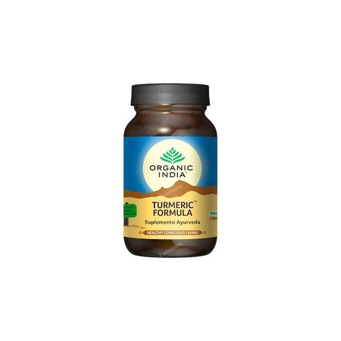 Organic India Curcuma Turmeric Formula Suplemento Ayurveda O