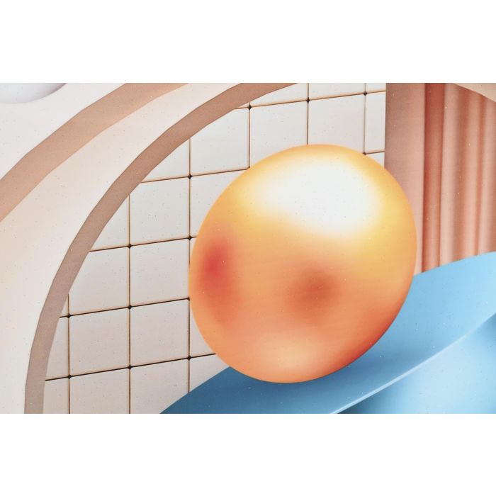 DKD Home Decor Cuadro Beige Dorado Abstracto Aluminio MDF 3 x 80 x 80 cm (2 Unidades) 2