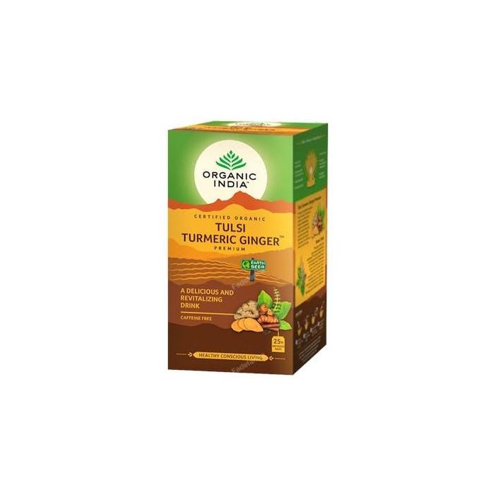 Organic India Tulsi Turmeric Ginger Infusion Ayurvedica 25 B